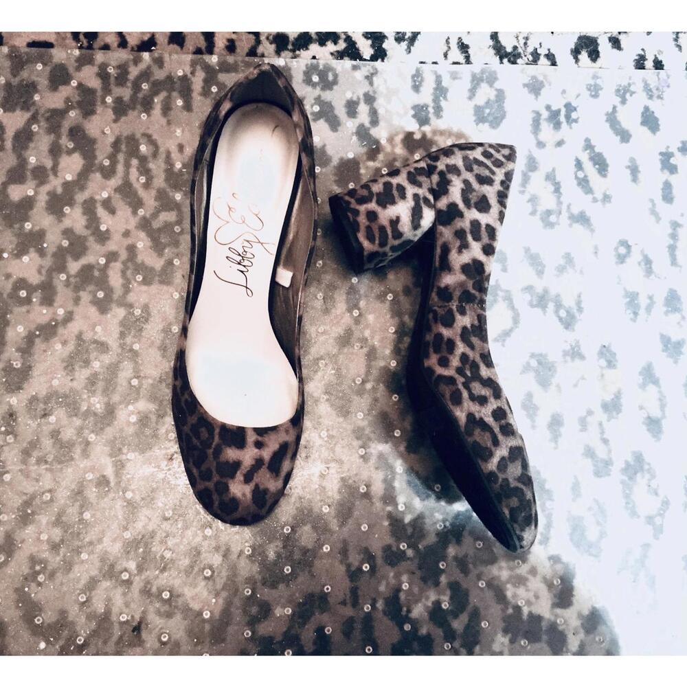 Lilly Pulitzer Leopard Print Block Heel Pumps - Brown & Black